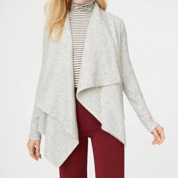 Club Monaco Fernie Wrap Cardigan Sweater, Women's M, Casual Minimalist Layering - Picture 2 of 11